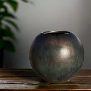 Unique pot 20 - 25 Inches ball shape fiberglass planter.