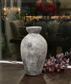 12 Inches tall - Concrete handmade vase beautiful finishing in multiple colors