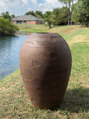 XXXL 50 - 60 Inches Super large, irregular textures unique handcrafted Fiberglass pot