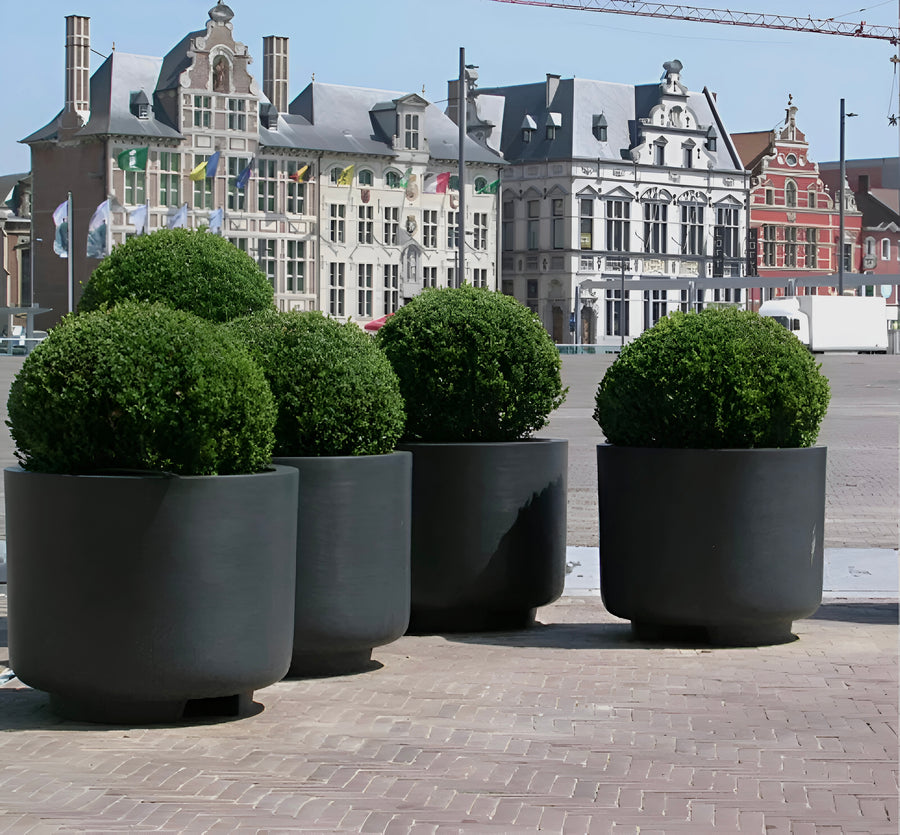 XXL 31 - 39 Inches Fiberglass commercial planter, Beautiful Plant Pots, Garden - Home - Public Decoration