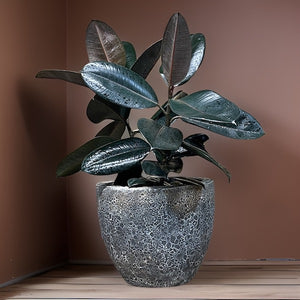 12-18 Inches fiberglass planter - moonpot gray