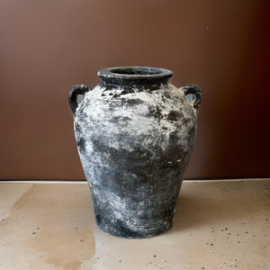 8x10 Inches - Concrete handmade vase, beautiful finishing in antique black