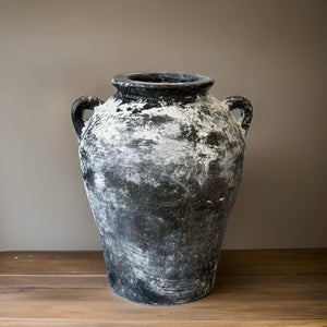 8x10 Inches - Concrete handmade vase, beautiful finishing in antique black