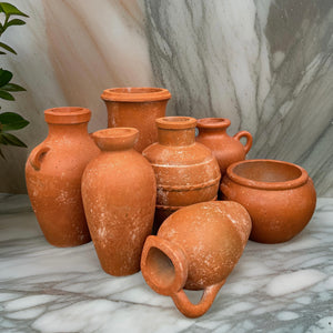 Concrete handmade vase beautiful finishing in terracotta - offer in multiple sizes