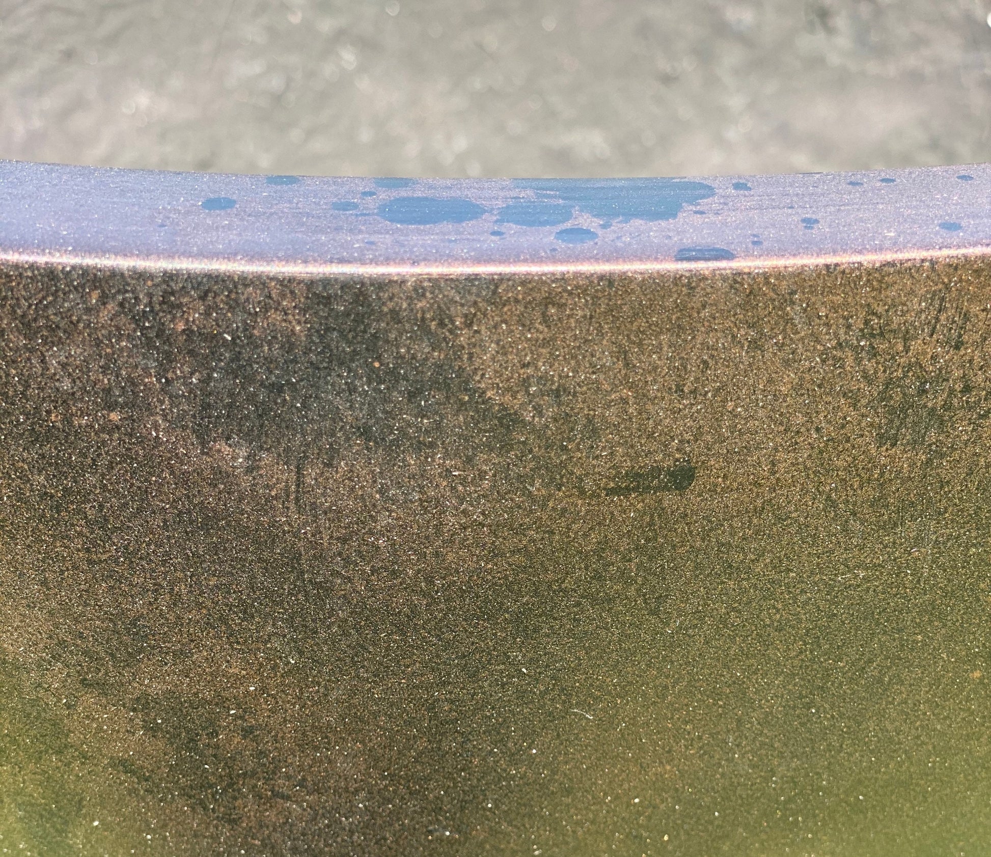 Rusty Fiberglass Garden Planter, Round Bowl, Home Decor (22-31 Inches)