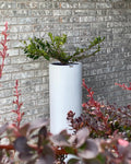 31-47 Inches Tall Cylinder Fiberglass Planter,Plant Pots, Garden Planter.