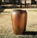 Antique Copper Fiberglass Garden Planter: Weather Resistant, UV Protected (20-27 Inches Tall)