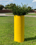 31-47 Inches Tall Cylinder Fiberglass Planter,Plant Pots, Garden Planter.