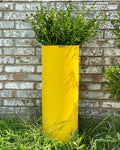 31-47 Inches Tall Cylinder Fiberglass Planter,Plant Pots, Garden Planter.