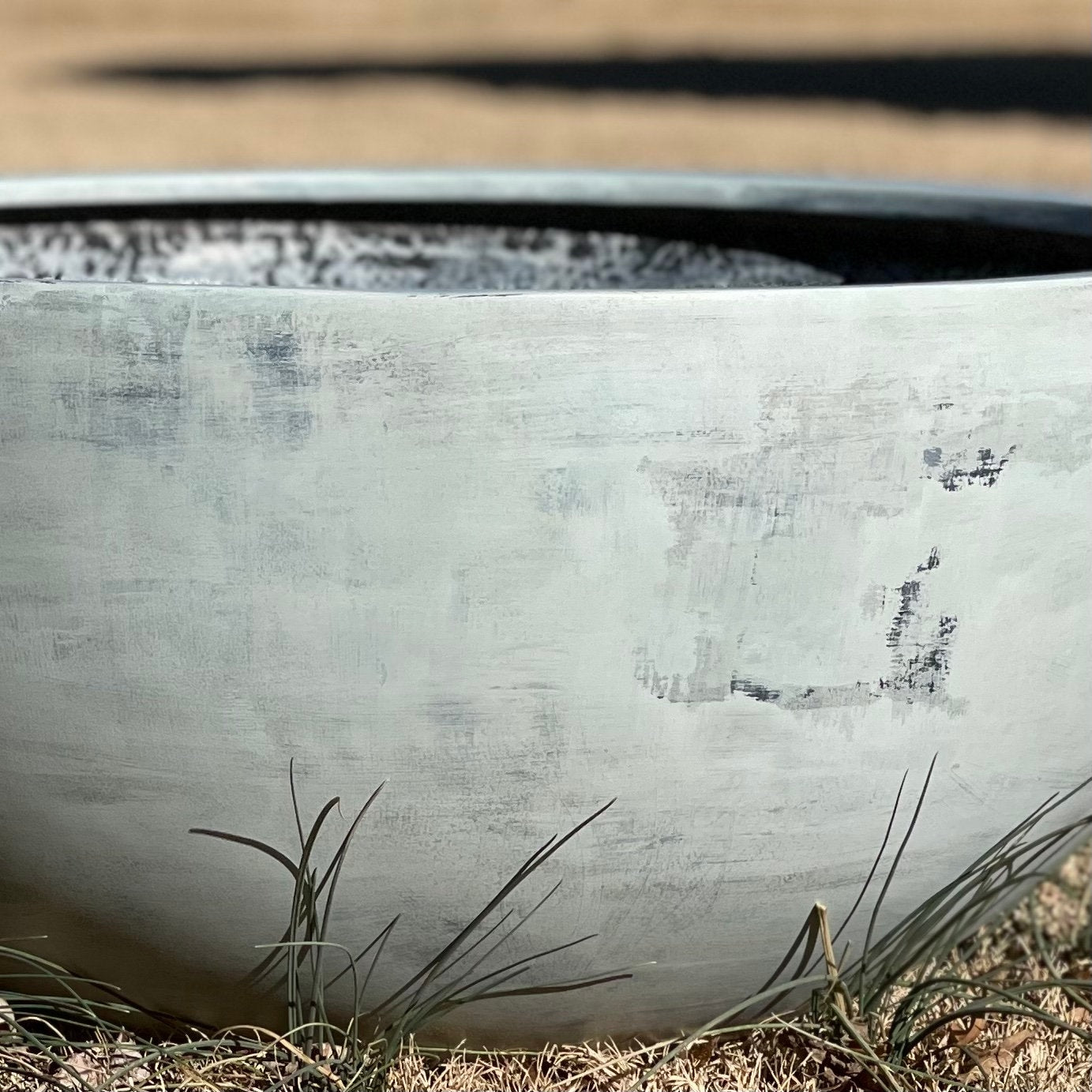 Big Pond 22-28 Inches Fiberglass planter in Antique white. Beautiful Plant Pots, Garden Planter, Planter, Home Good Decor
