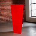 Apple Red Fiberglass Planter, Contemporary Garden Pot, 23-47 Inches