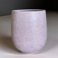 Fiberglass Planter: Round Stone Terrazzo Plant Pot (12-21 inches)