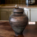 Handmade Concrete Vase: Vintage Dark Copper Home Decor, offer in multiple styles