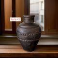 Handmade Concrete Vase: Vintage Dark Copper Home Decor, offer in multiple styles