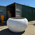 XXXL Fiberglass Planter Pot: 68-Inch Round, Unique Texture