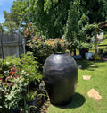 XXXL Fiberglass Planter: 60-inch Handcrafted Textured Pot