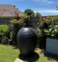 XXXL Fiberglass Planter: 60-inch Handcrafted Textured Pot