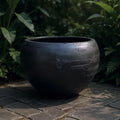XXXL Fiberglass Planter: 68-Inch Round Pot with Unique Texture