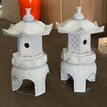 22.5 Inches Tall Hand-Carved Natural Granite Japanese Lantern, Outdoor Garden Decoration