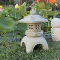 20 Inches Tall Hand-Carved Natural Granite Japanese Lantern, Outdoor Garden Decoration