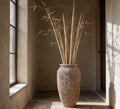 40 Inches Tall Ceramics Pot, Jar, texture on pot, home garden decoration, offer in gray and blue
